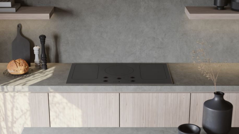 ASKO HI1994M 90cm Induction Cooktop Brushed Matt Black Glass