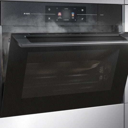 ASKO OCS8478G 45cm Elements Combi Steam Oven Black Glass