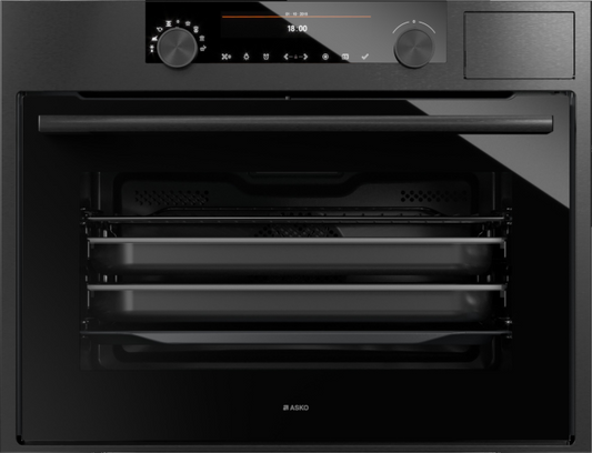 ASKO OCS8487B 45cm Craft Combi Steam Oven Black Steel