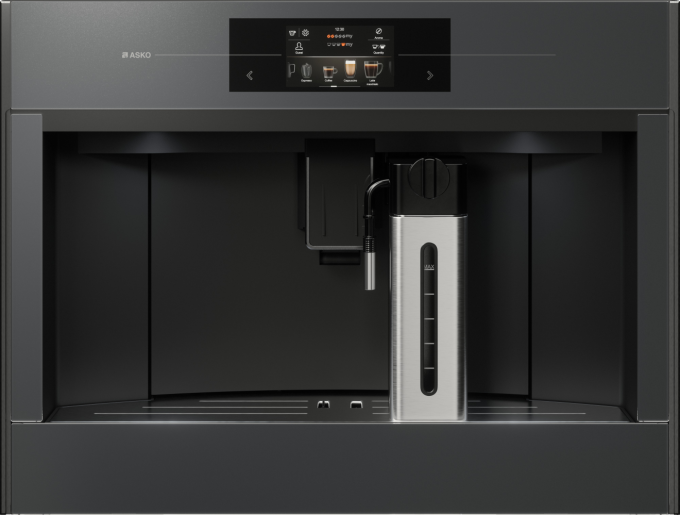 ASKO CM8478GG Elements Built-In Coffee Machine Pearl Grey
