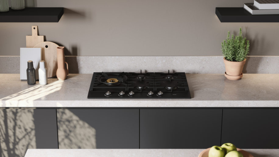 ASKO HG1776AD 75cm Craft Series 1 Gas Cooktop Graphite Black