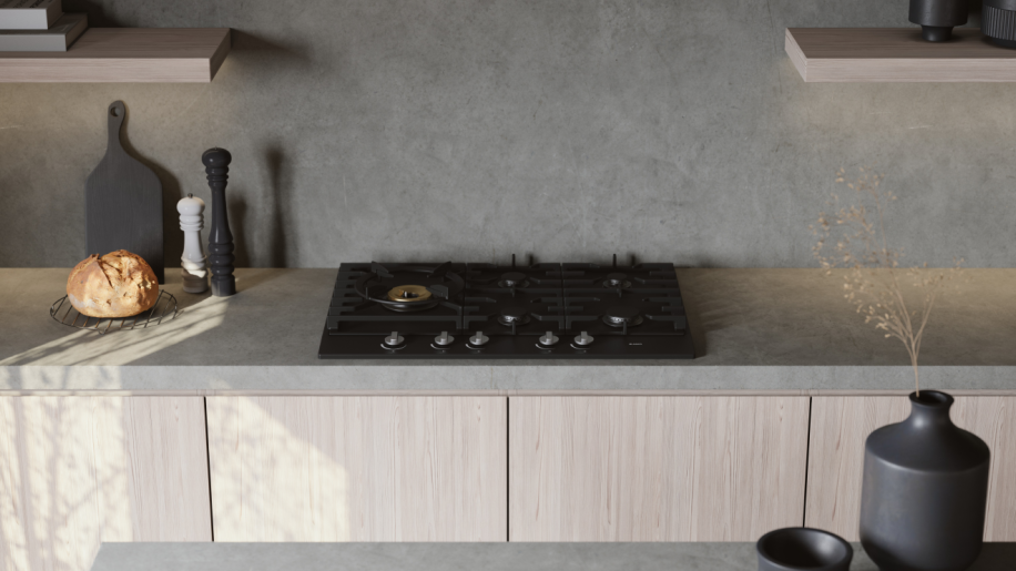 ASKO HG1776AD 75cm Craft Series 1 Gas Cooktop Graphite Black