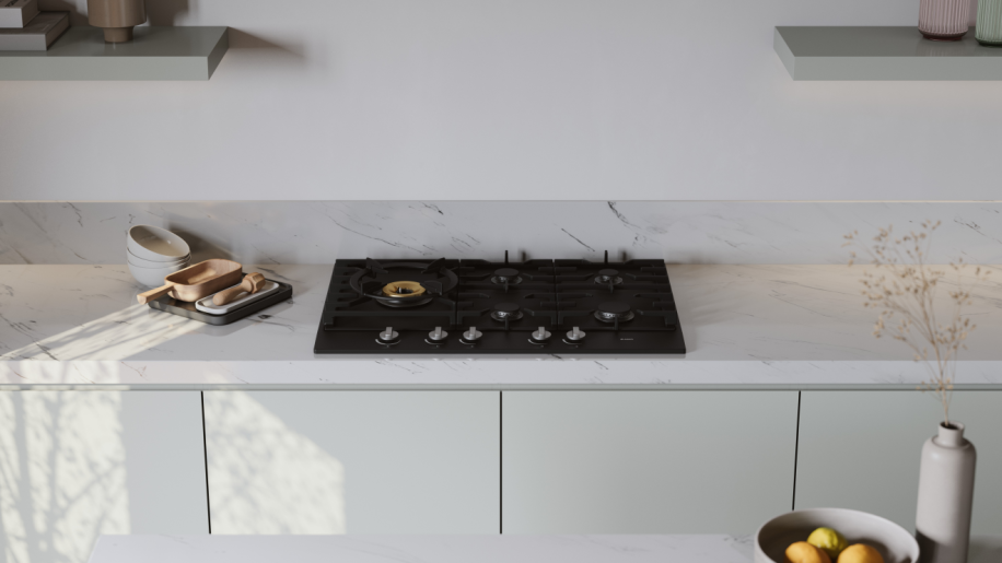 ASKO HG1776AD 75cm Craft Series 1 Gas Cooktop Graphite Black