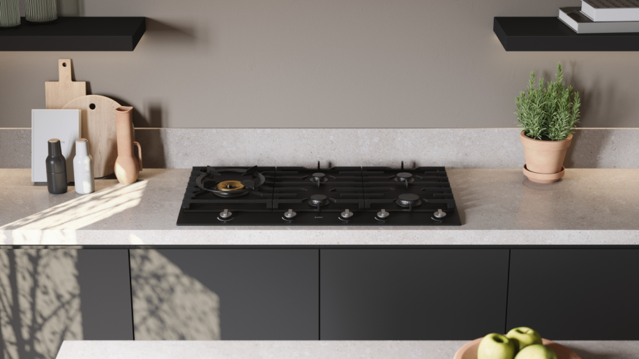 ASKO HG1986AD 90cm Craft Series 1 Gas Cooktop Graphite Black