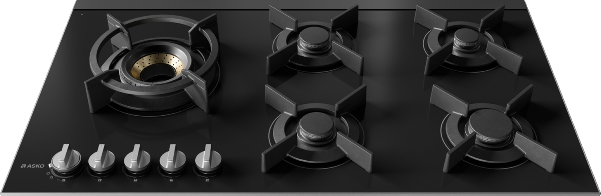 ASKO HG8953BGD1 90cm Gas Cooktop Black Ceramic Glass