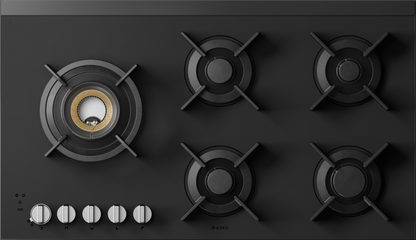 ASKO HG8954MGD1 90cm Gas Cooktop Matt Black Ceramic Glass