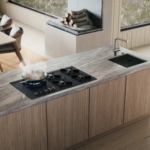 ASKO HG8954MGD1 90cm Gas Cooktop Matt Black Ceramic Glass