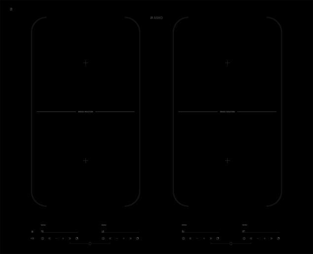 ASKO HI1655G 65cm Induction Cooktop Black Ceramic Glass