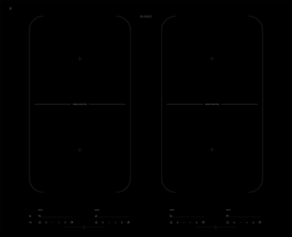ASKO HI1655G 65cm Induction Cooktop Black Ceramic Glass