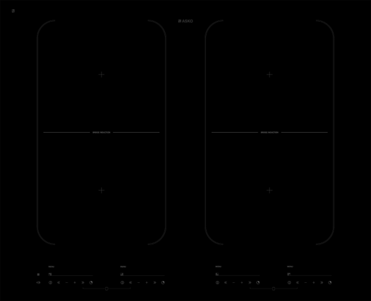 ASKO HI1655G 65cm Induction Cooktop Black Ceramic Glass