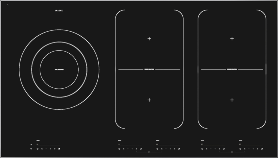ASKO HI1975G 90cm Induction Cooktop Black Ceramic Glass