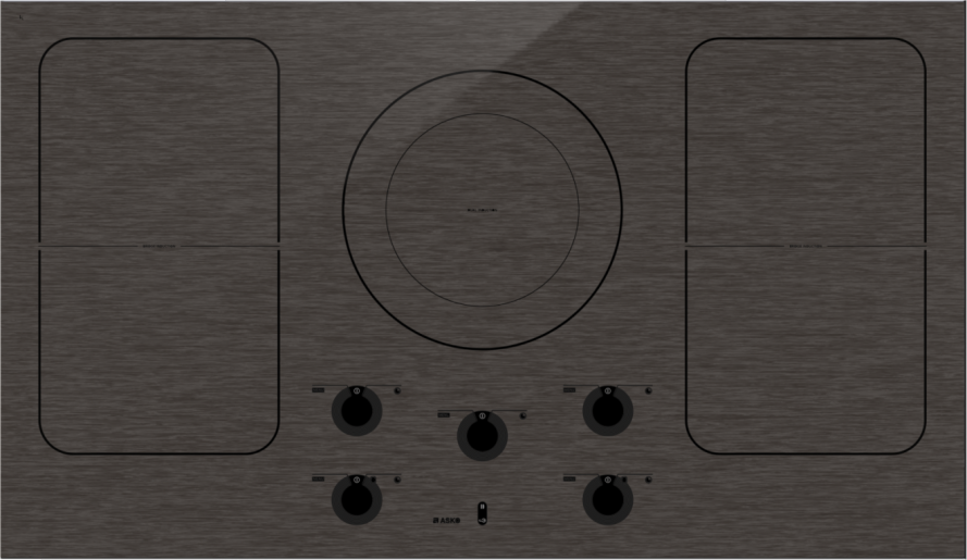 ASKO HI1994M 90cm Induction Cooktop Brushed Matt Black Glass