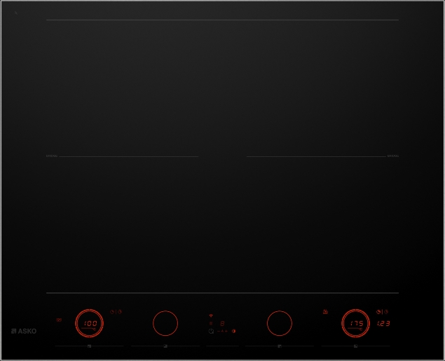 ASKO HID654GC 64cm Premium Series 8 Induction Cooktop Black