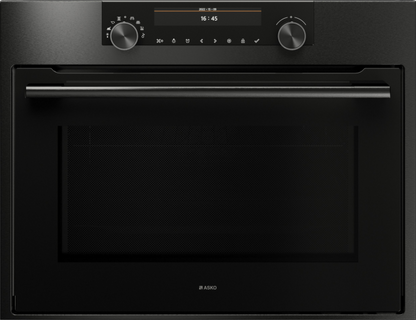 ASKO OCM8487B 45cm Craft Combi Microwave Oven Black Steel