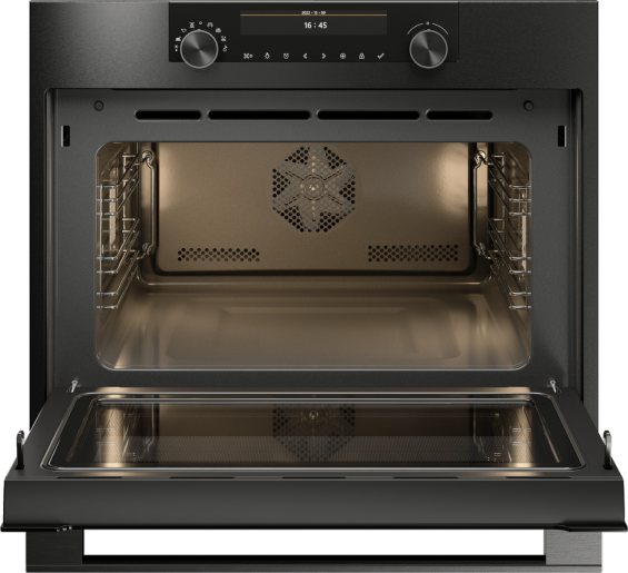 ASKO OCM8487B 45cm Craft Combi Microwave Oven Black Steel