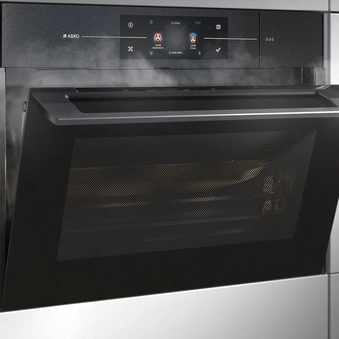 ASKO OCS8478G 45cm Elements Combi Steam Oven Black Glass