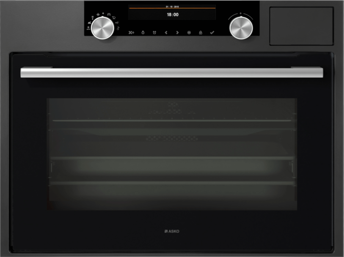 ASKO OCS8487A 45cm Craft Combi Steam Oven Graphite Black