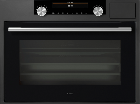 ASKO OCS8487A 45cm Craft Combi Steam Oven Graphite Black