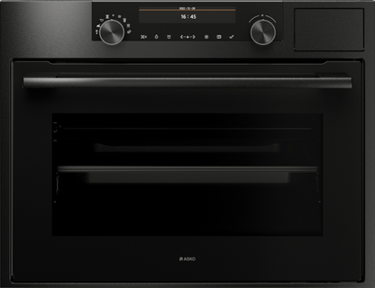 ASKO OCS8487B 45cm Craft Combi Steam Oven Black Steel