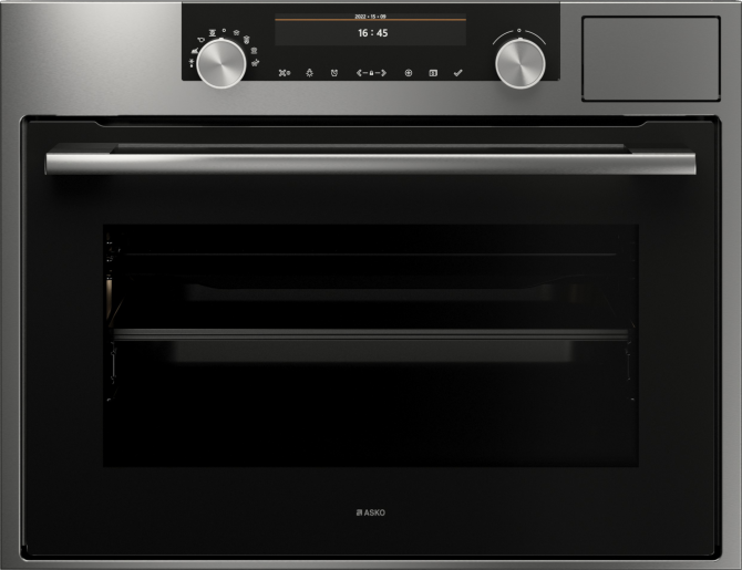 ASKO OCS8487S 45cm Combi Steam Oven Stainless Steel