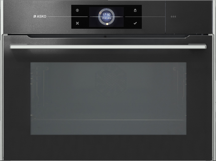 ASKO OCSM8478G 45cm Elements 5-in-1 Combi Oven Pearl Black