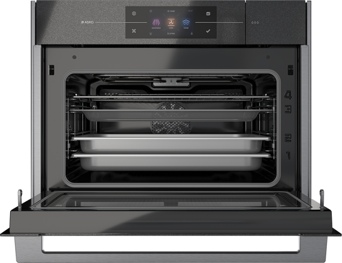 ASKO OCSM8478G 45cm Elements 5-in-1 Combi Oven Pearl Black
