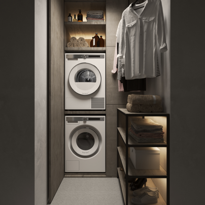 ASKO T608HX.W.AU 60cm Style Heat Pump Dryer, 8kg in White